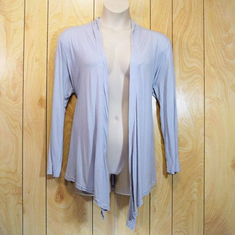 NWD Grey Drape Front Cardigan